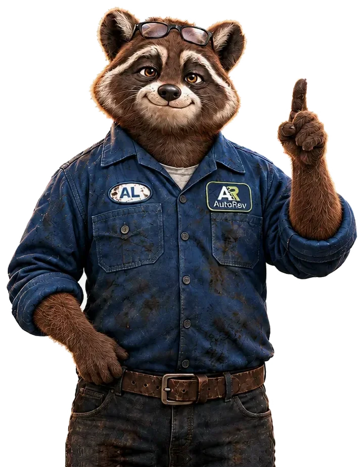 AL, AutoRev’s mechanic, raising a finger: one more thing
